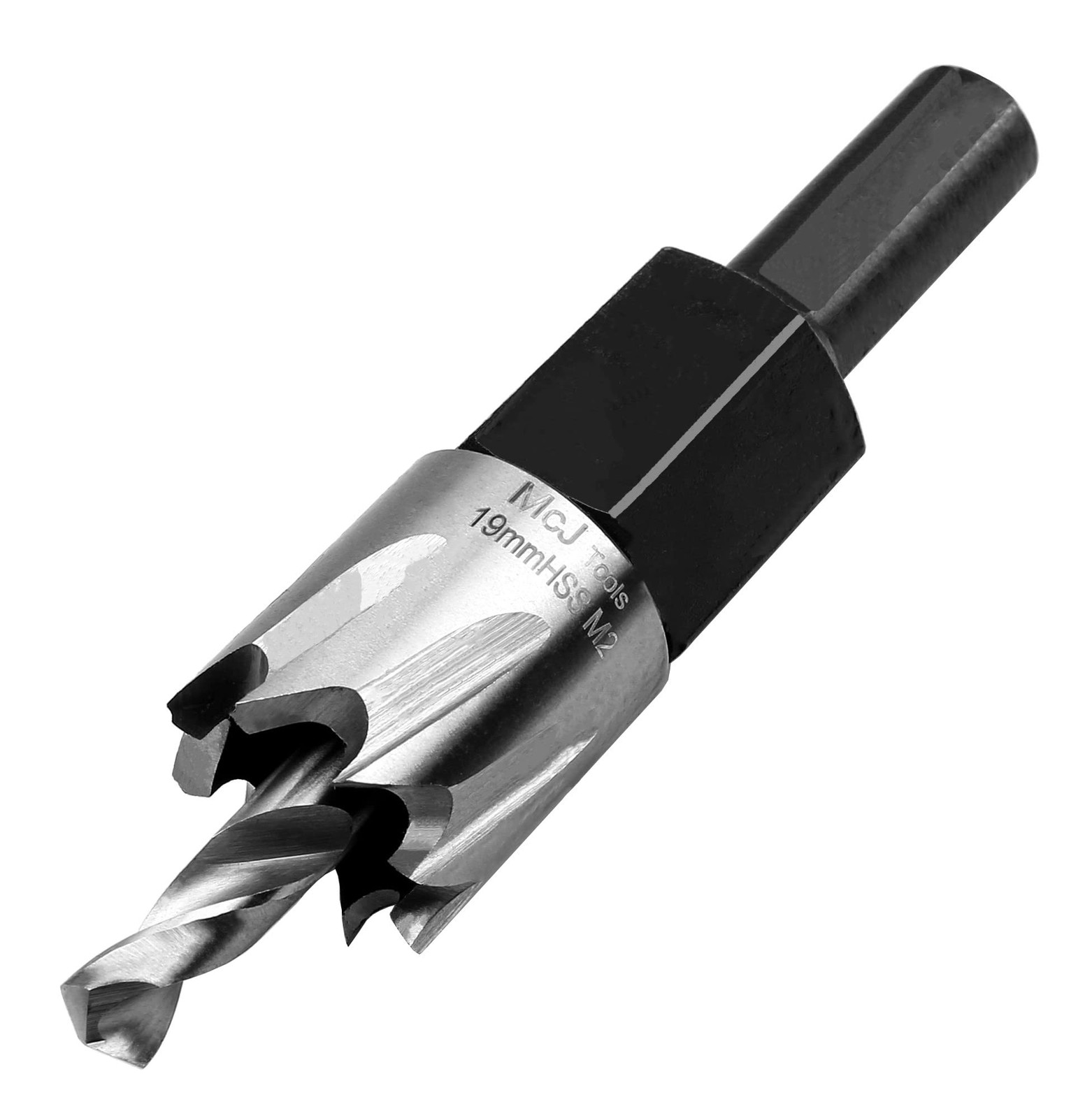 McJ Tools 19mm HSS M2 Hole Saw Drill Bit for Metal, Steel & Iron