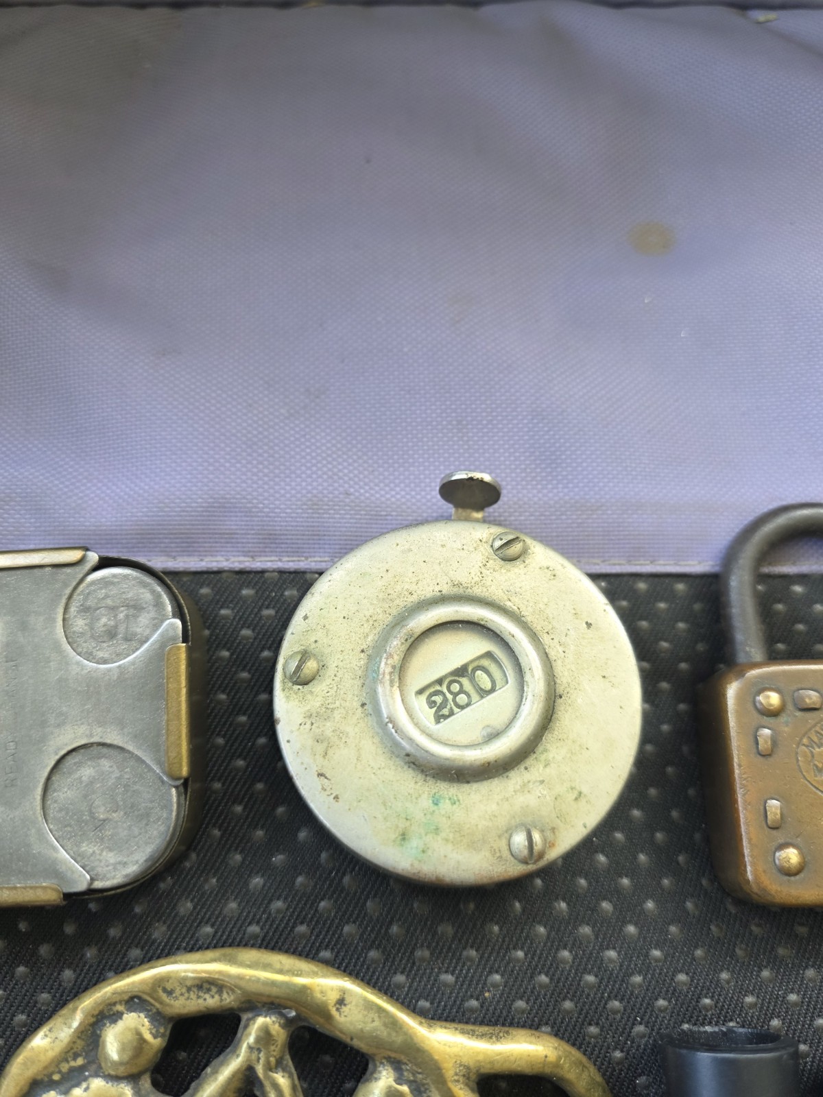 Grandpas Junk Drawer Lot, miscellaneous items, watches, Buckles etc Pre Owned D7