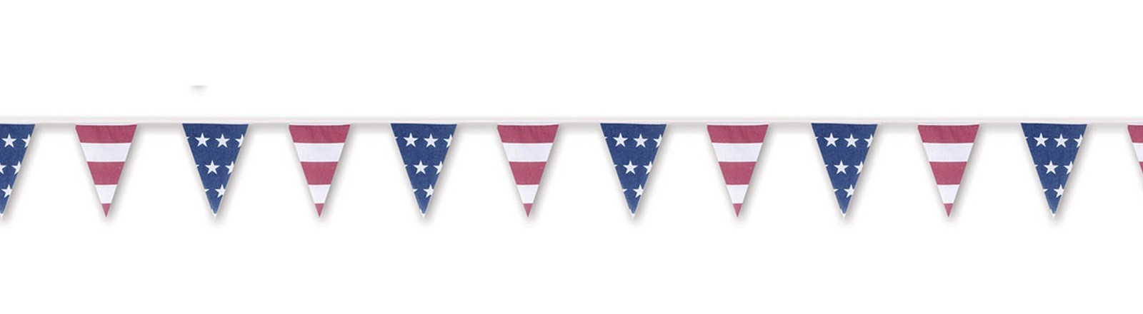 Beistle Americana Fabric Pennant Banner, 9.5″ x 12′