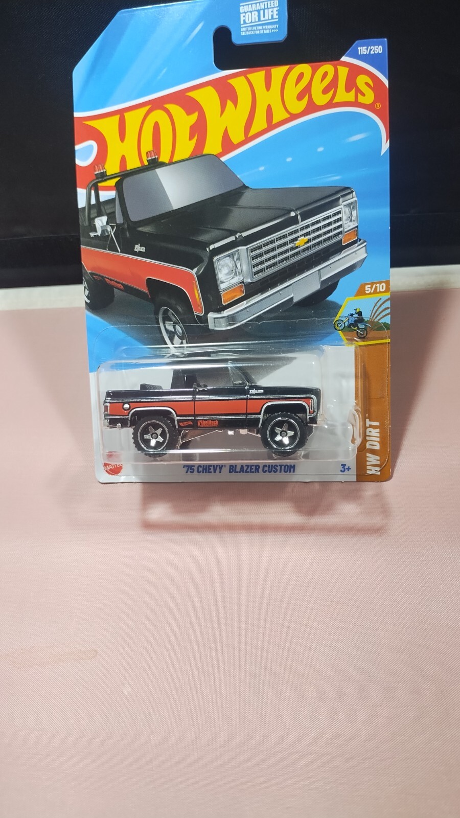 Hot Wheels ’76 Chevy Blazer Custom HW Dirt Series #5/10 Black Diecast 1:64 Scale