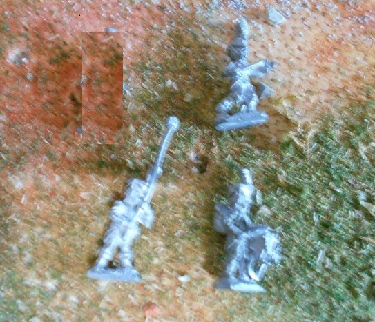 Lot: 3 French Napoleonic Command; 15mm Military Miniatures, Vintage Wargame