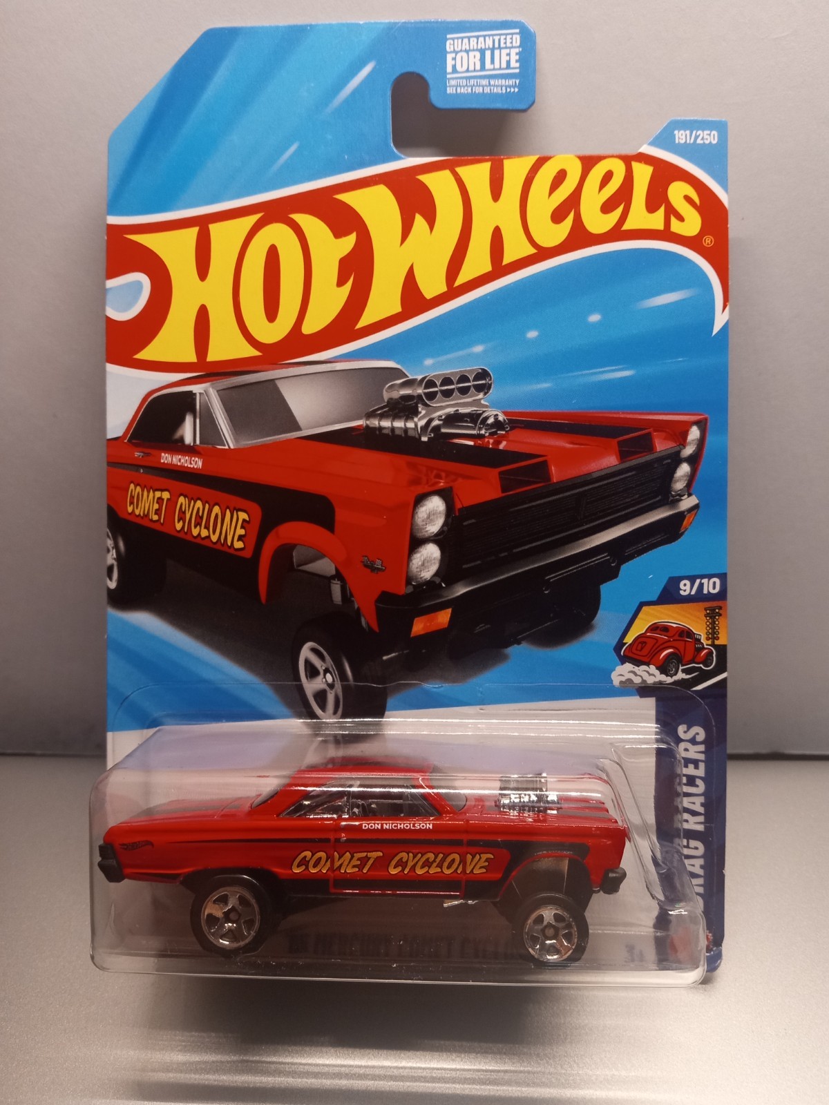 Hot Wheels ’65 Mercury Comet Cyclone Drag Racers #9/10 Red Diecast 1:64 Scale