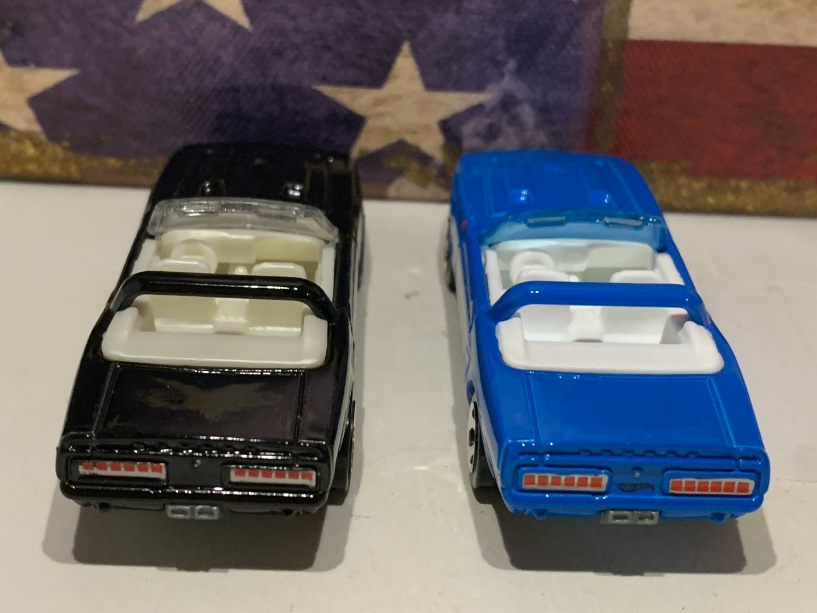 HOT WHEELS 1969 SHELBY GT500 X2. 2011 NEW MODELS BLACK & BLUE NICE
