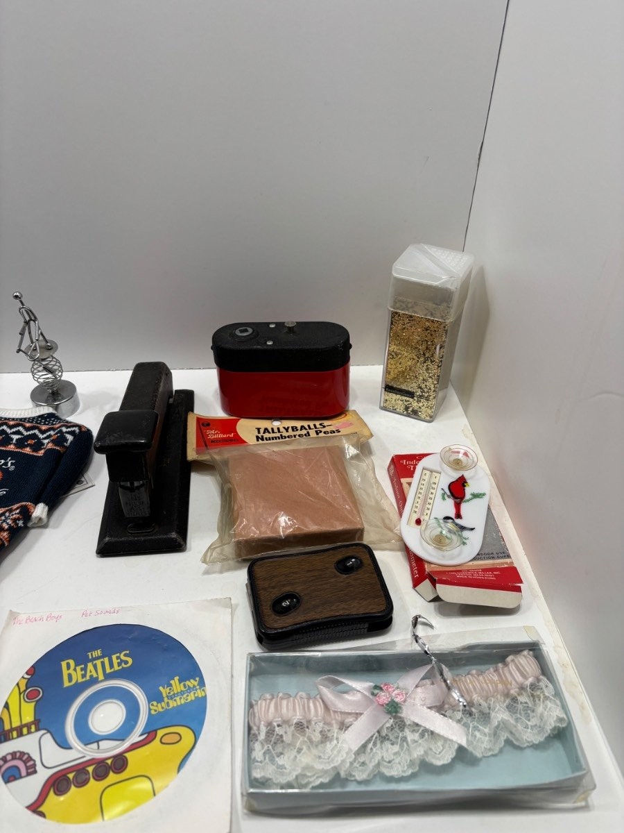 Vintage & Novelty Mixed Junk Drawer Lot Collectibles Tools Toys