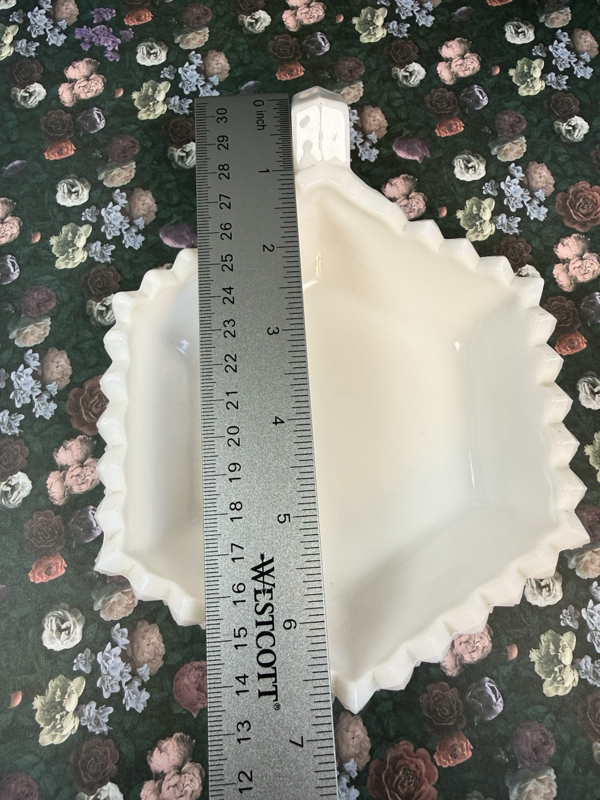 Vintage Westmoreland White English Hobnail Milk Glass Candy Dish