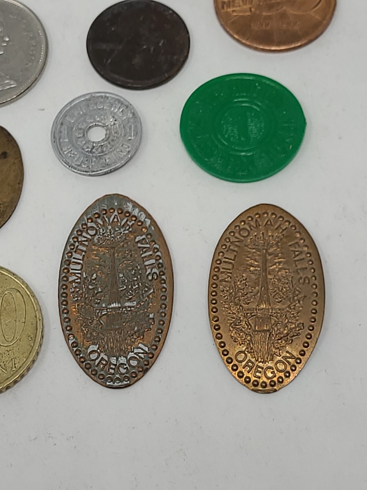 Junk Drawer Lot Including Coins Money Tokens Souvenirs