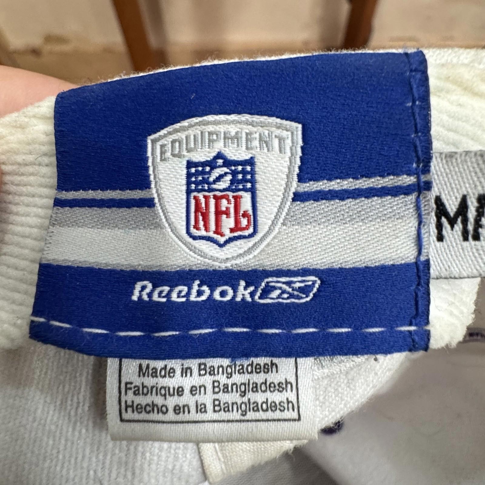 Minnesota Vikings Hat Cap Fitted Mens Large White Purple NFL Football Reebok