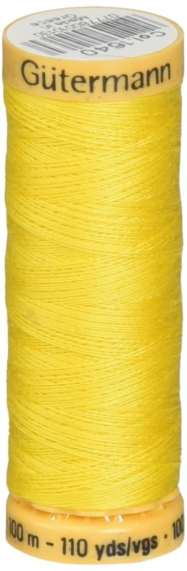 Gutermann Natural Cotton Thread 110 Yards-Canary Yellow