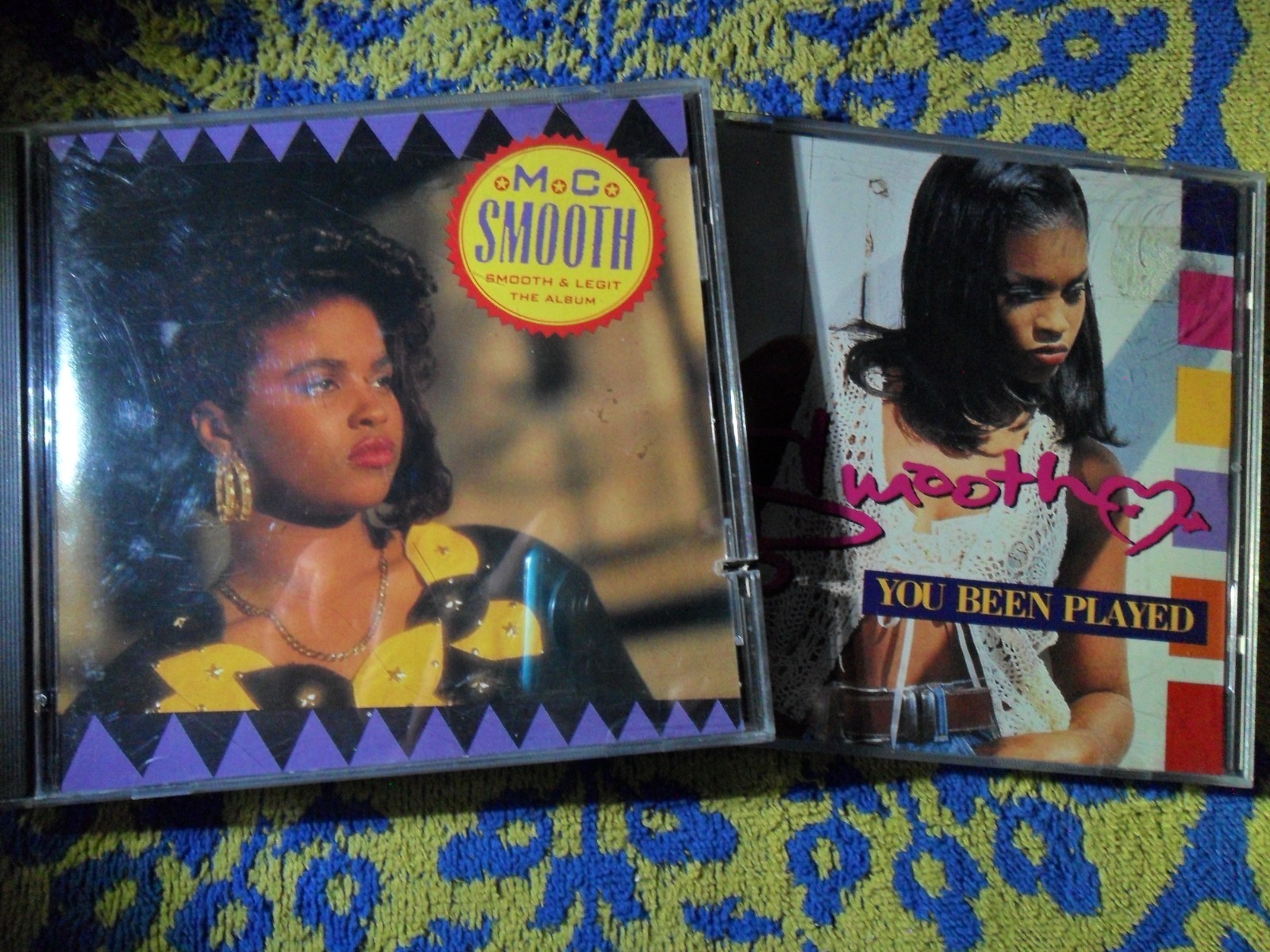 M.C. SMOOTH & LEGIT 1990 CRUSH + YOU BEEN PLAYED 1993 JIVE – 2 CD (PROMO) SET