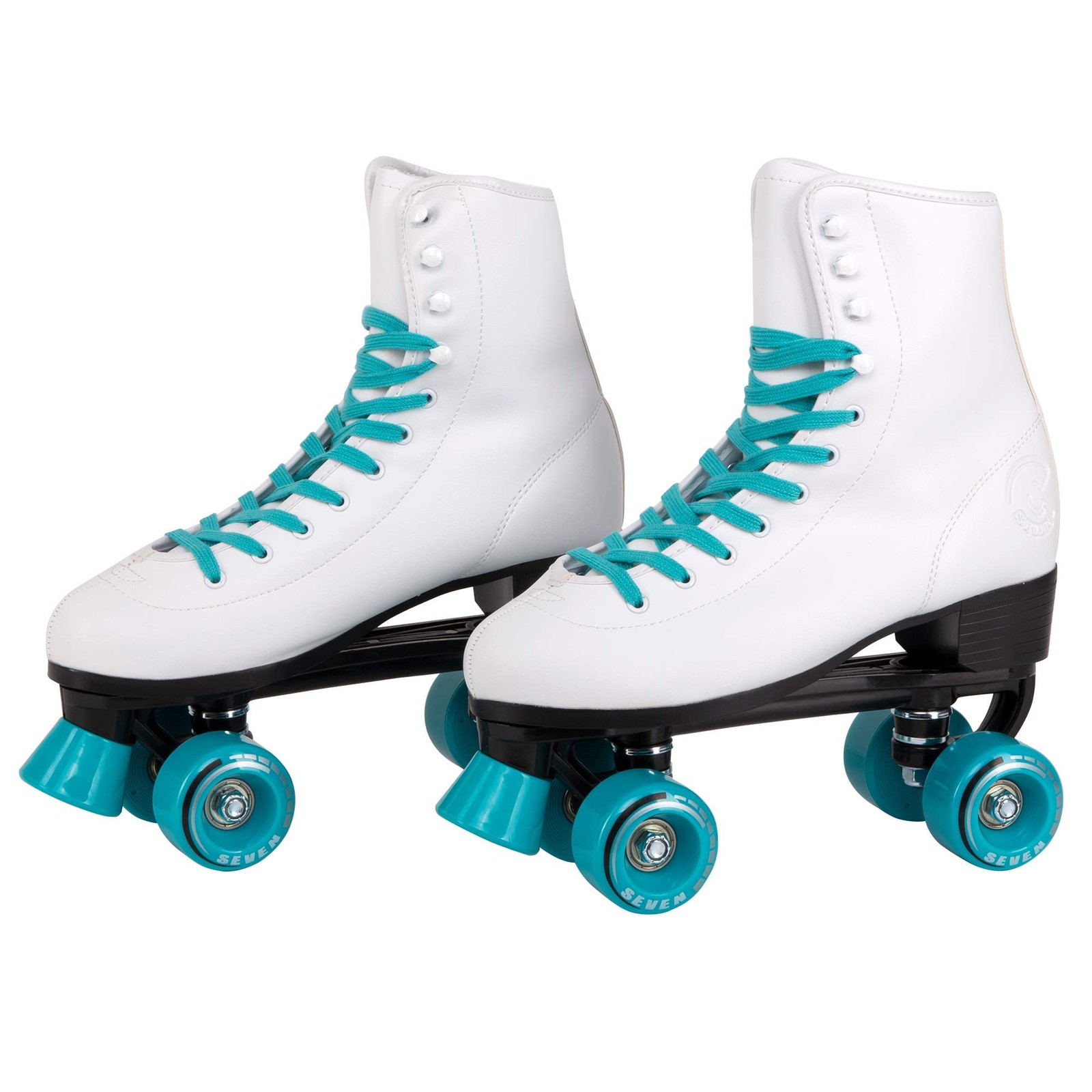 C SEVEN C7skates Quad Roller Skates Retro Design C SEVEN Teal Mixed Materials