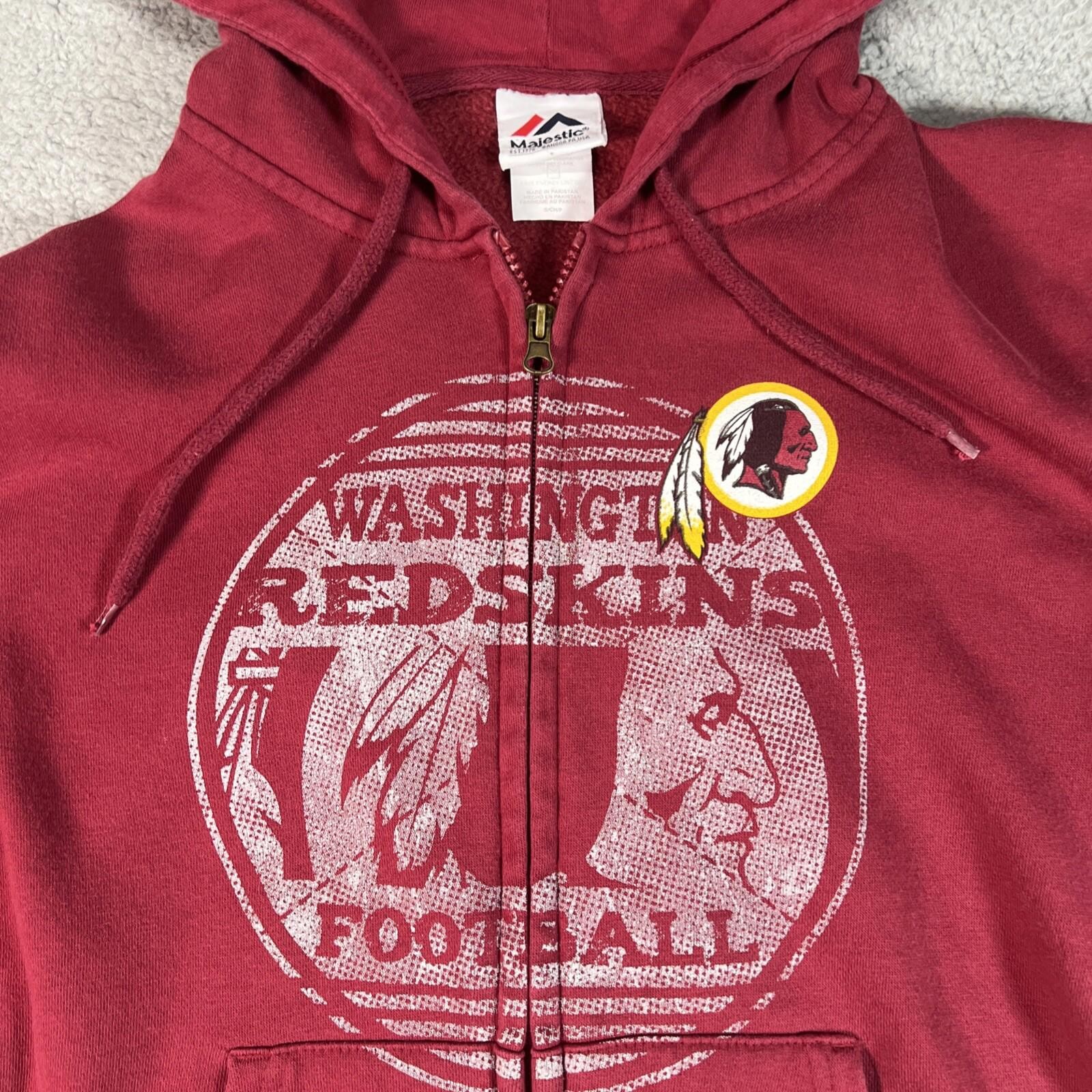 Washington Redskins Majestic Pullover Hoodie Men Small