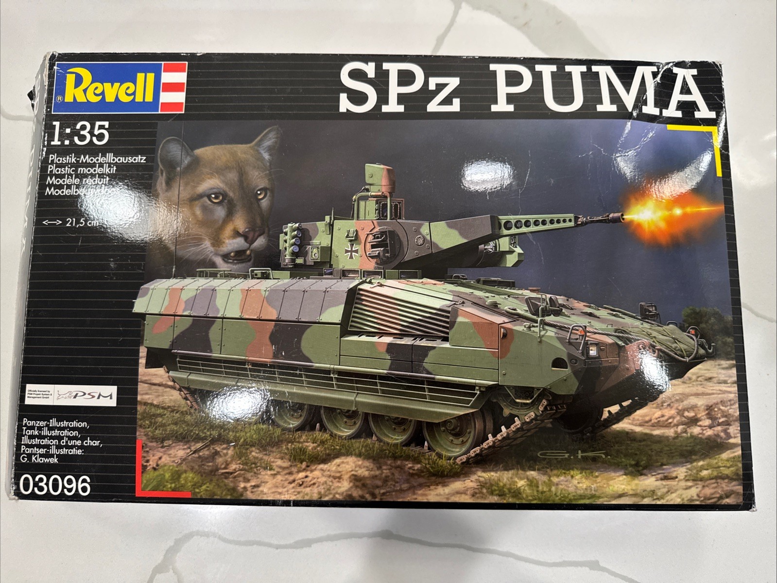 SPz Puma 1:35 Scale Model Plastic Opened