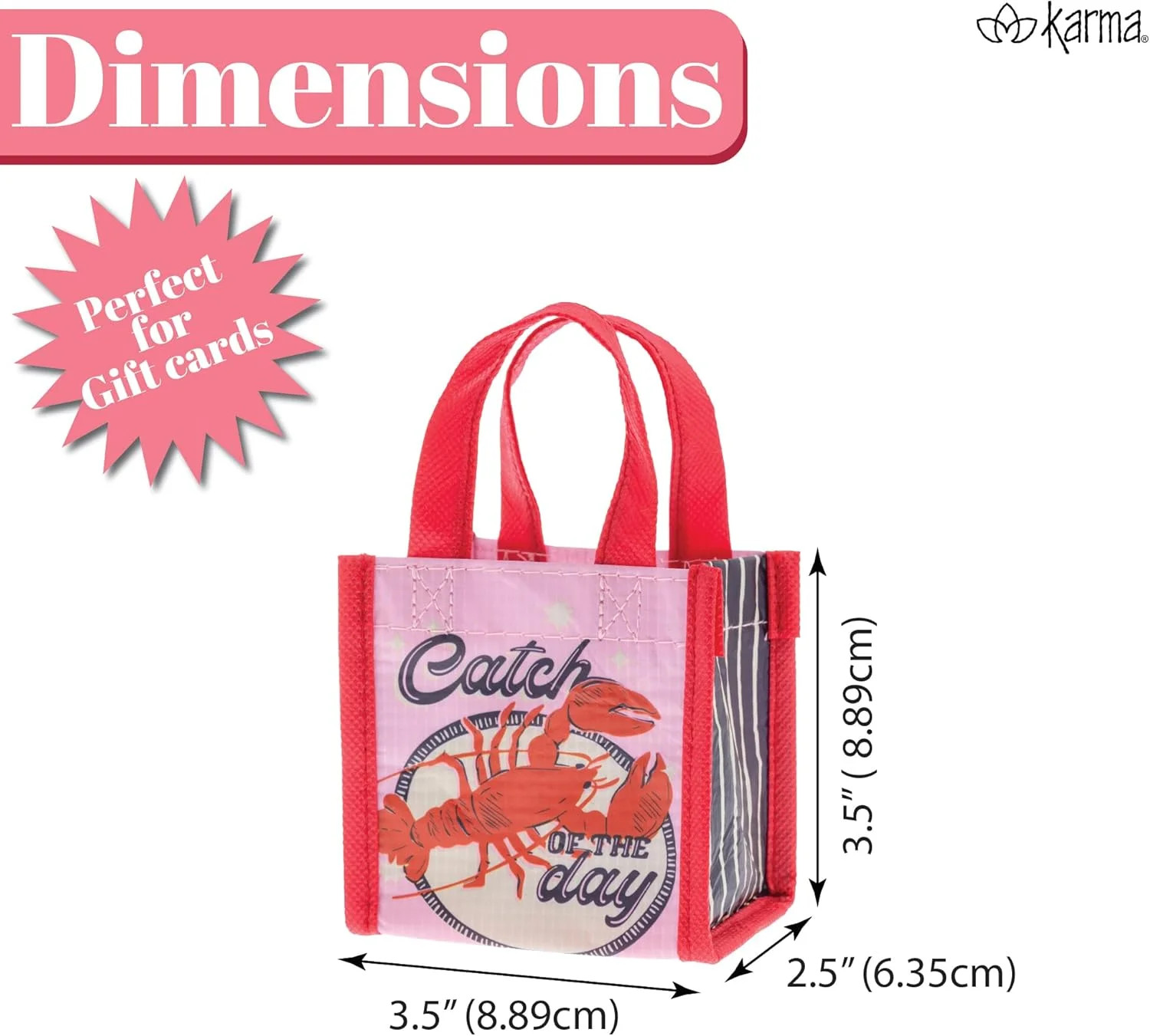 Karma Tote Gift Bag with Handles, Thank You