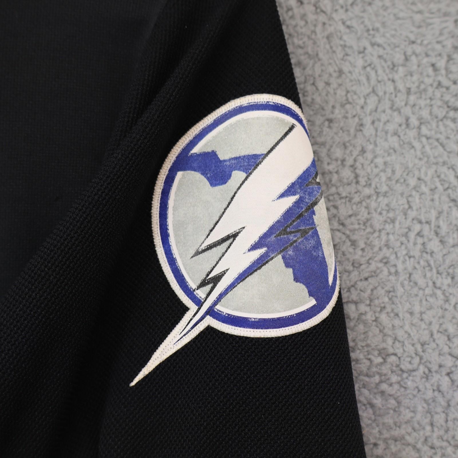 Tampa Bay Lightning Jersey Reebok Mens Small Black Stich NHL