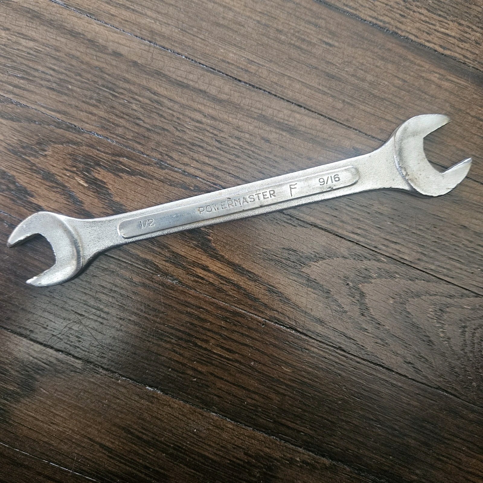 Powermaster Drop Forged Steel Wrench 9/16, 1/2, OPEN WRENCH, JAPAN