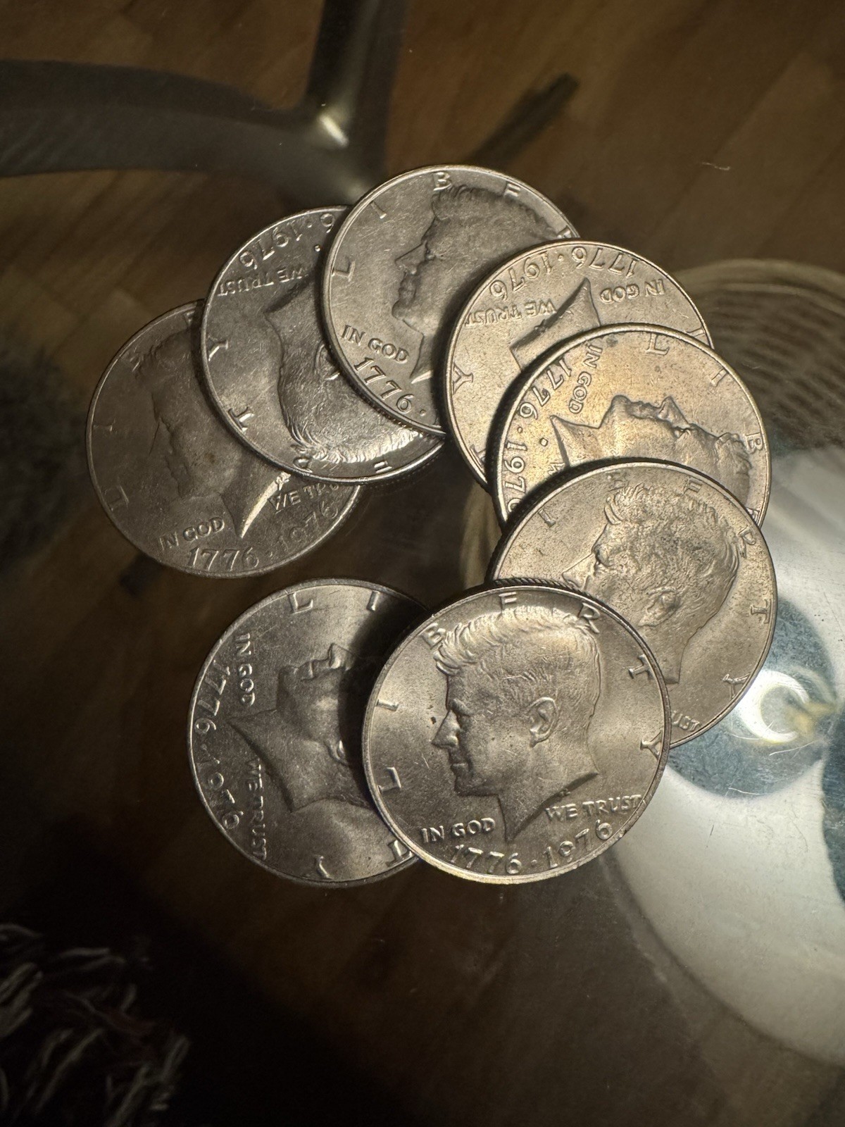 Kennedy Half Dollar 1776-1976 Bicentennial LOT 8 coins Kennedy Half Dollar