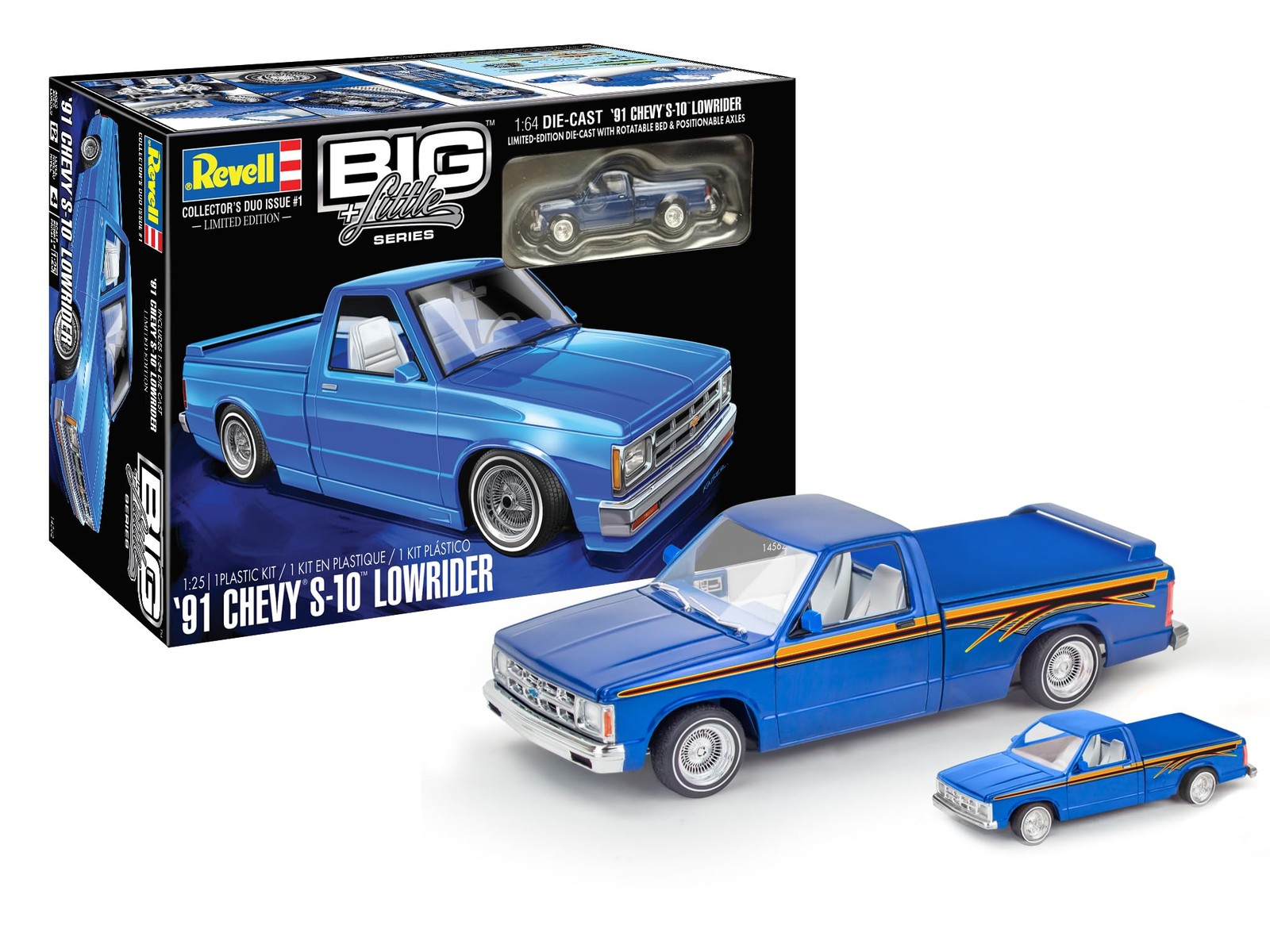 Revell 1991 Chevy S-10 Lowrider Model Kit, 1:25 Scale, 171 Pieces, Skill 4