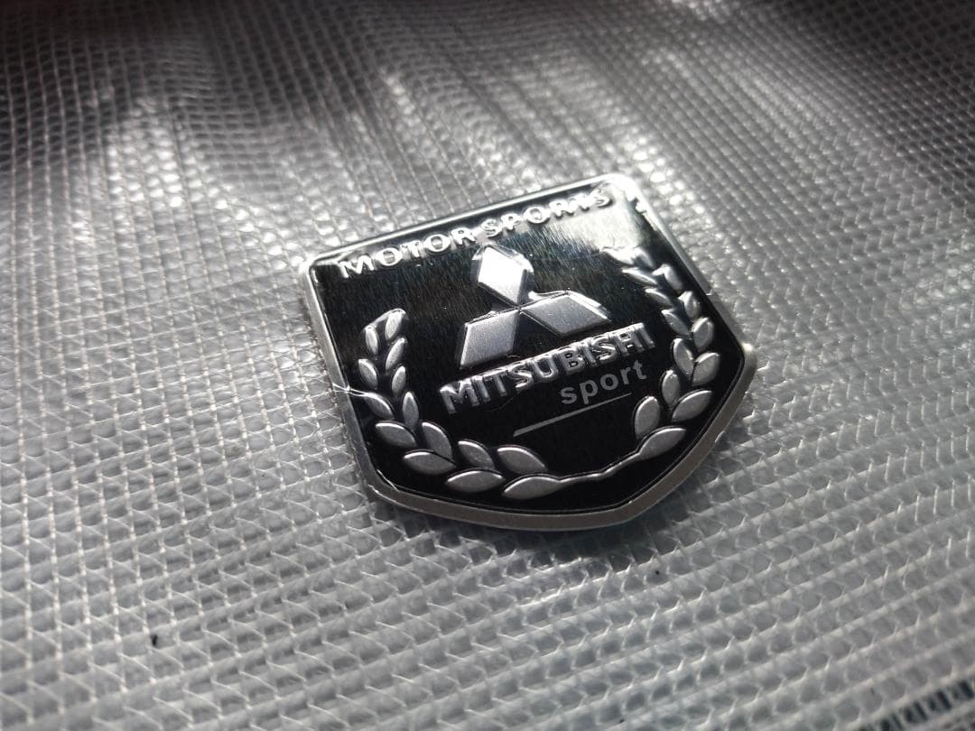 MITSUBISHI Home Base Type Emblem Plate Black