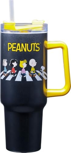 Spoontiques Peanuts Road 40oz Stainless Steel Travel Mug with Lid