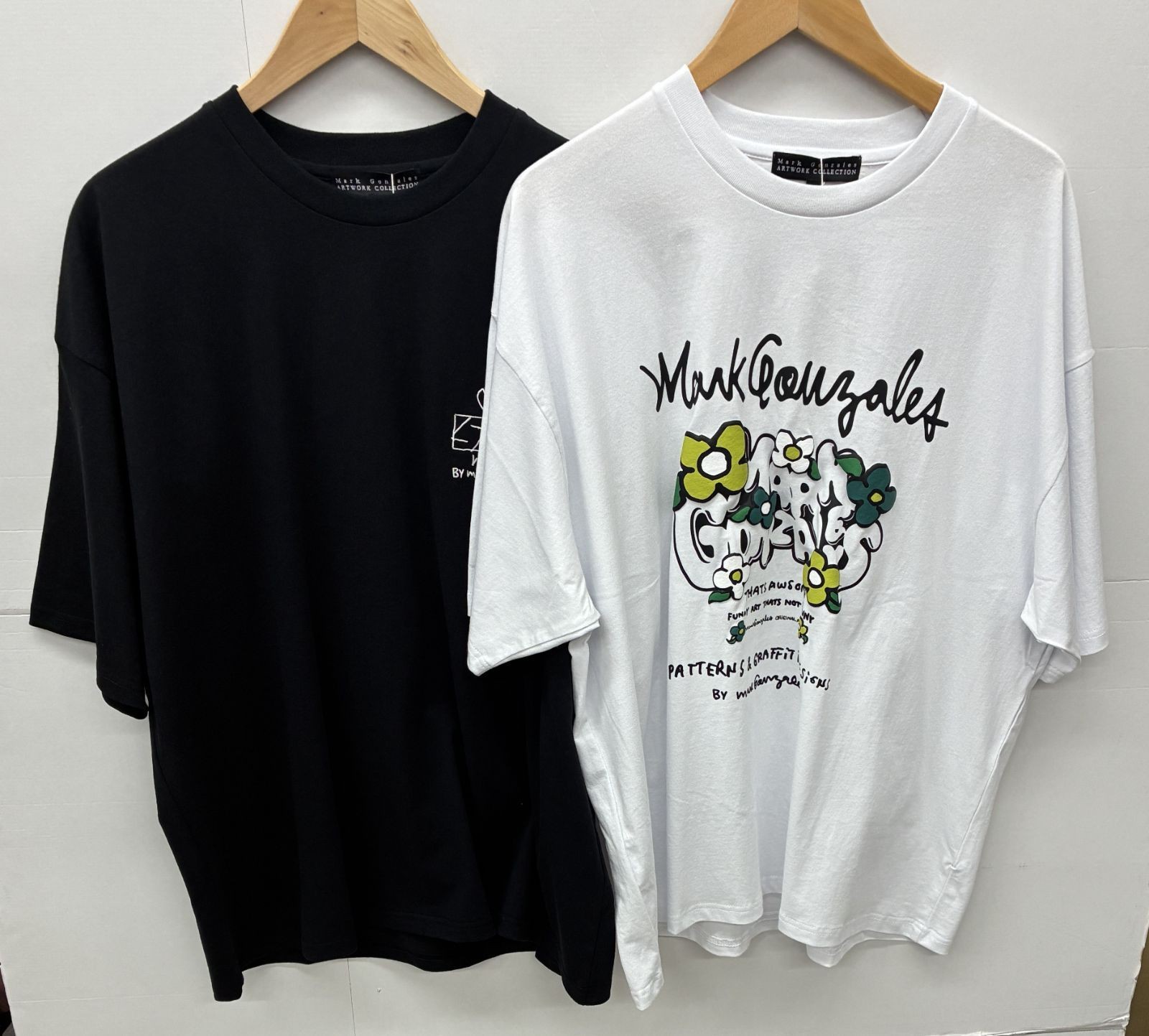 Unused Mark Gonzalez short sleeve T-shirt L size 2-piece set MARK GONZALES