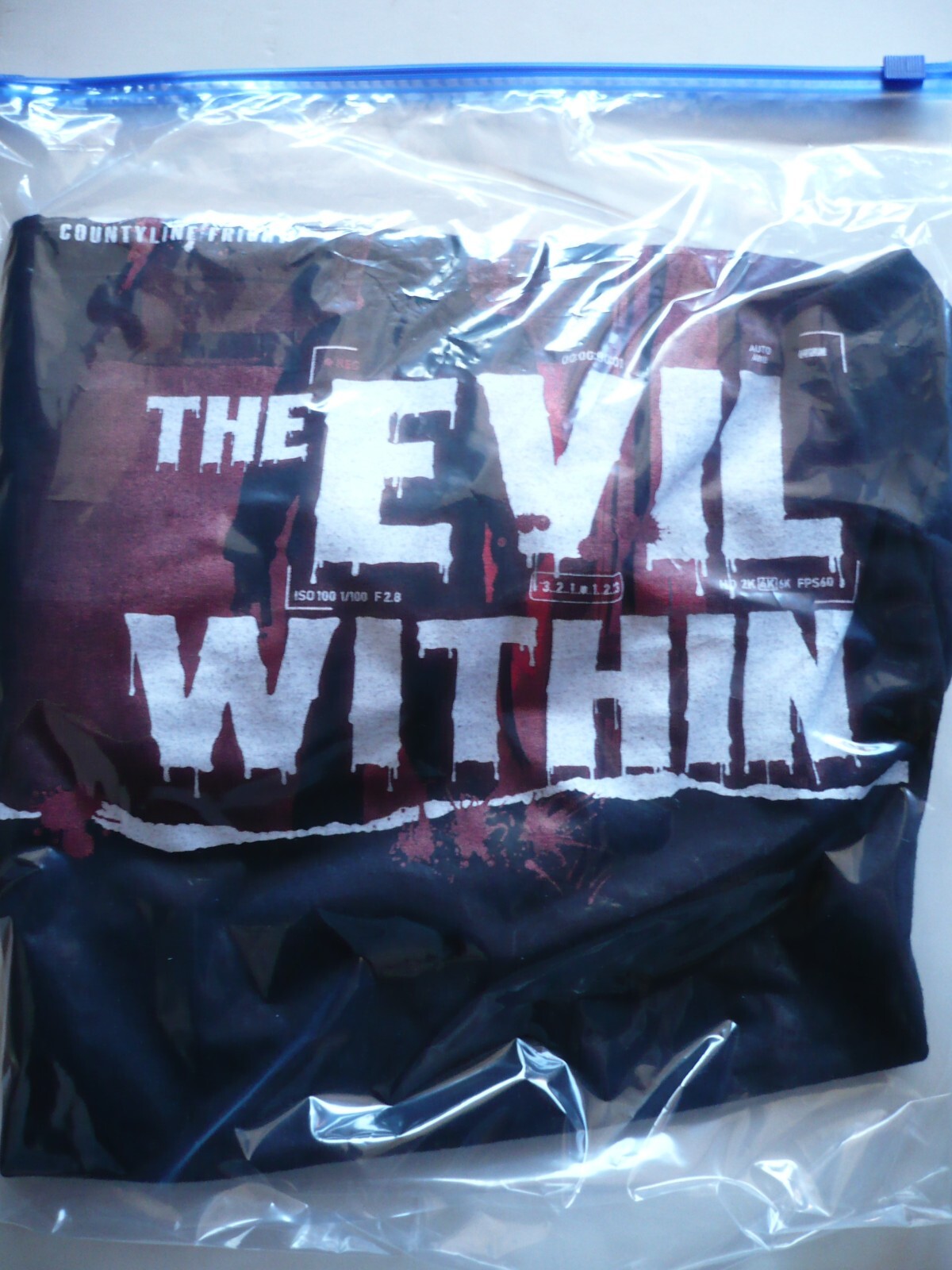 HALLOWEEN T-SHIRT TEE, Countyline Fright THE EVIL WITHIN, RARE BLACK SIZE 2XL