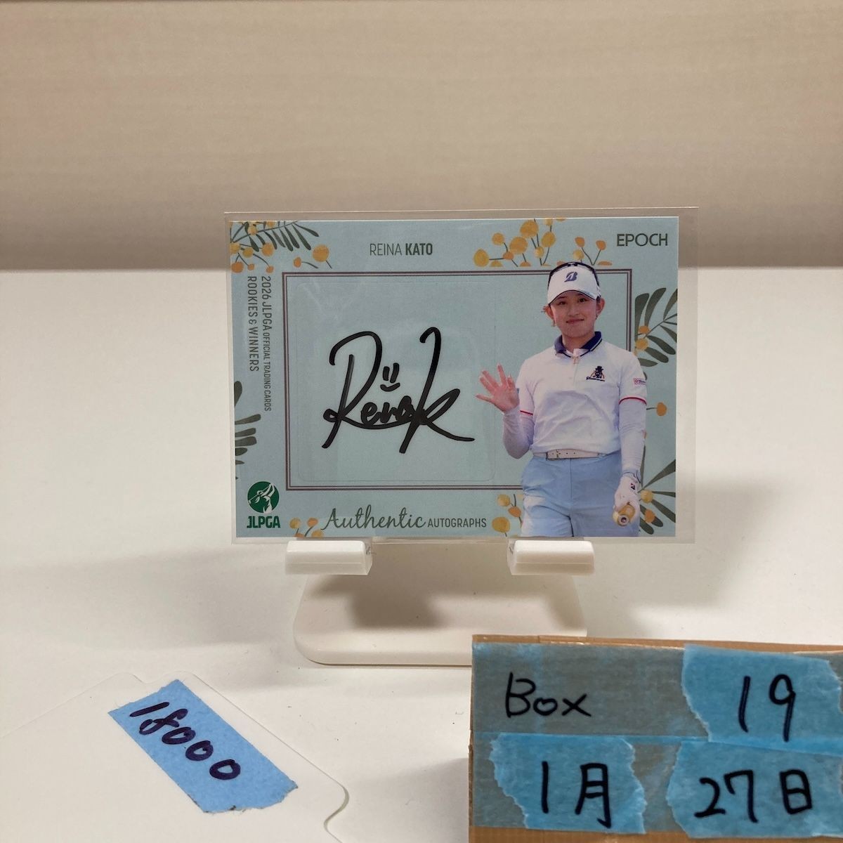 Reina Kato 2026 Epoch JLPGA Rookies Autographed Golf Card Female Pro