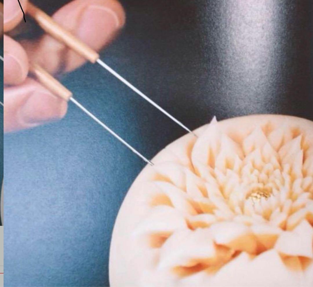 Japanese sweets tools, fresh sweets, needle-cut chopsticks (thin), push stick,