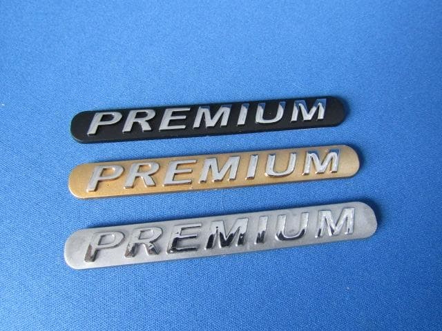 PREMIUM STYLE style ABS CH/BLACK finish emblem!