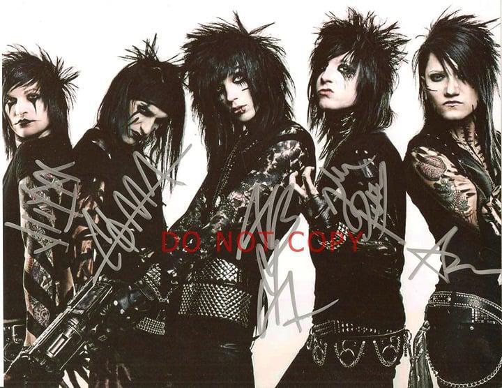 Black Veil Brides band SIGNED reprint 11×14 Poster Photo Autographed RP #3