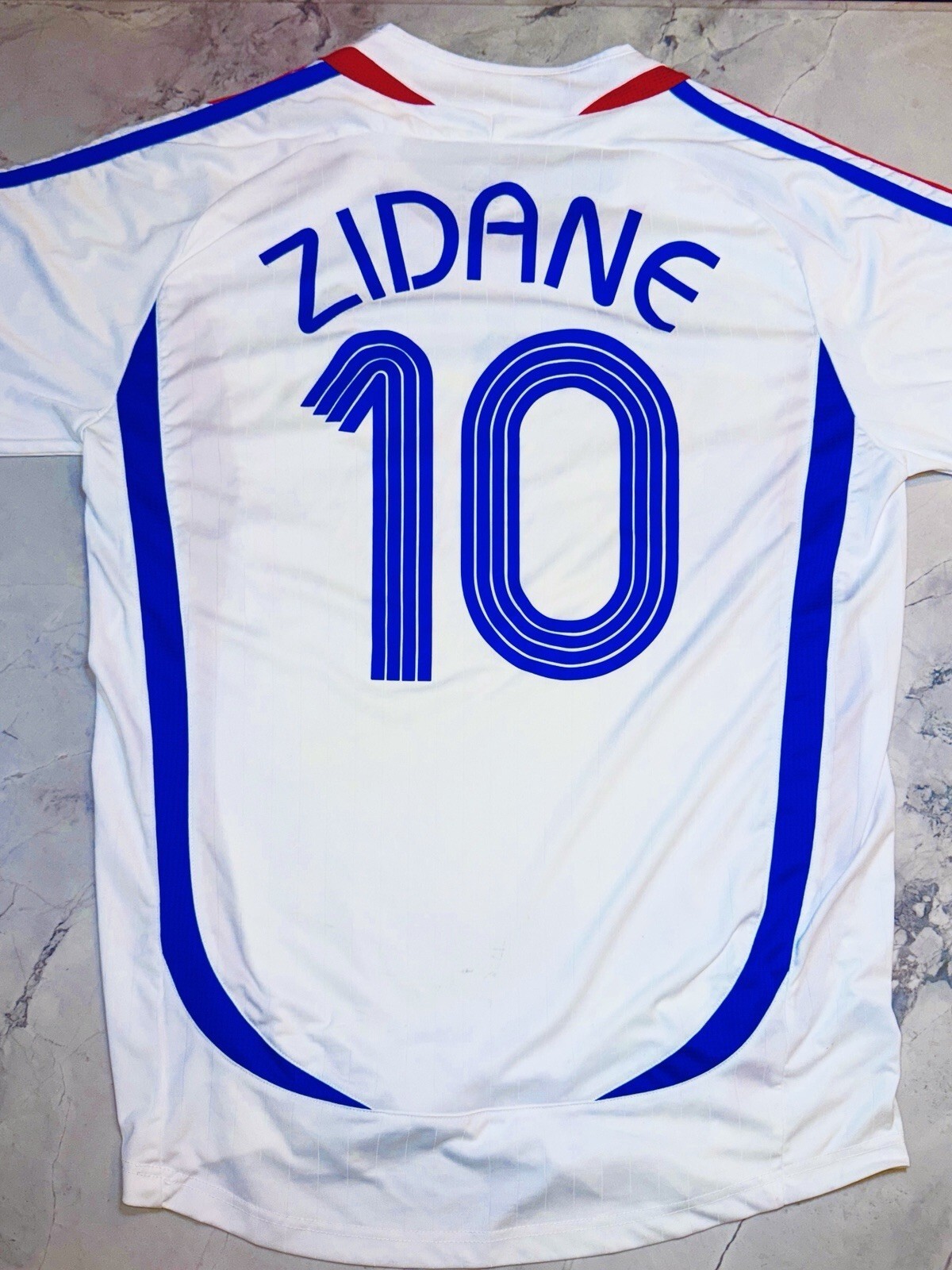 Adidas France 2006 World Cup Final Zidane #10 Formotion Away Jersey XL