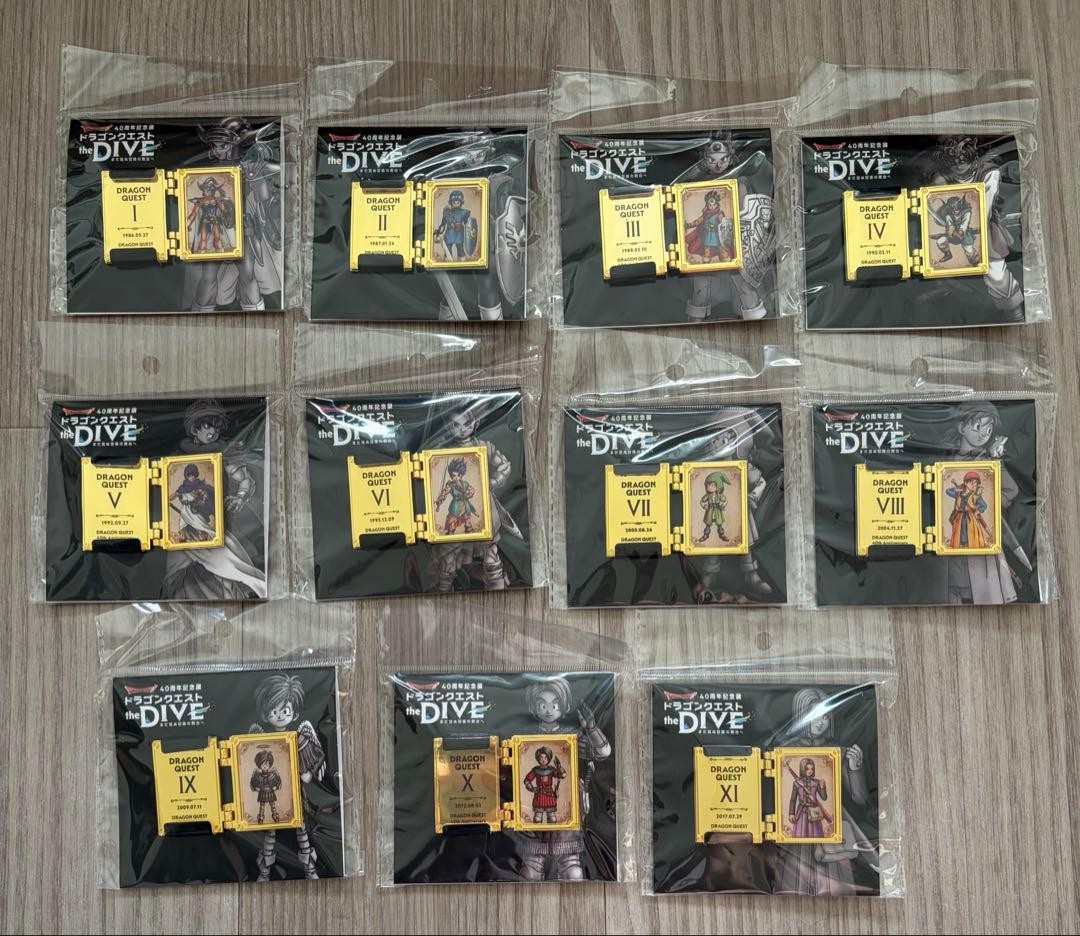 Dragon Quest The DIVE 40th Anniversary Pins Complete Set Collector’s Edition Us