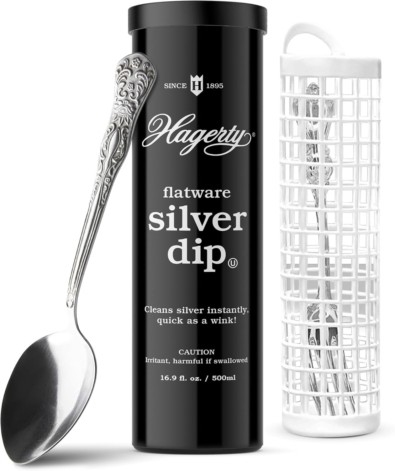 Silver Flatware Dip Cleaner Tarnish Remover Liquid 16.9 Fl oz Fast Clean