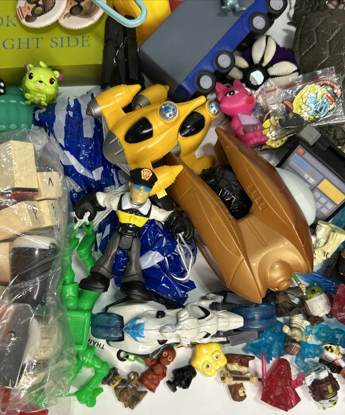 Junk Drawer Kids Toy Box Large Lot Over 4 lbs Hello Kitty Star Wars Ball Pin Fun