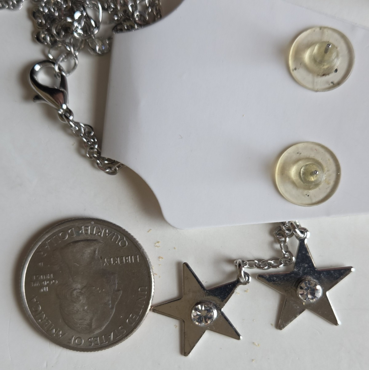 USA 4th of July Jewelry Lot Napier Flag Pins Givenchy Earrings Silver Necklaces