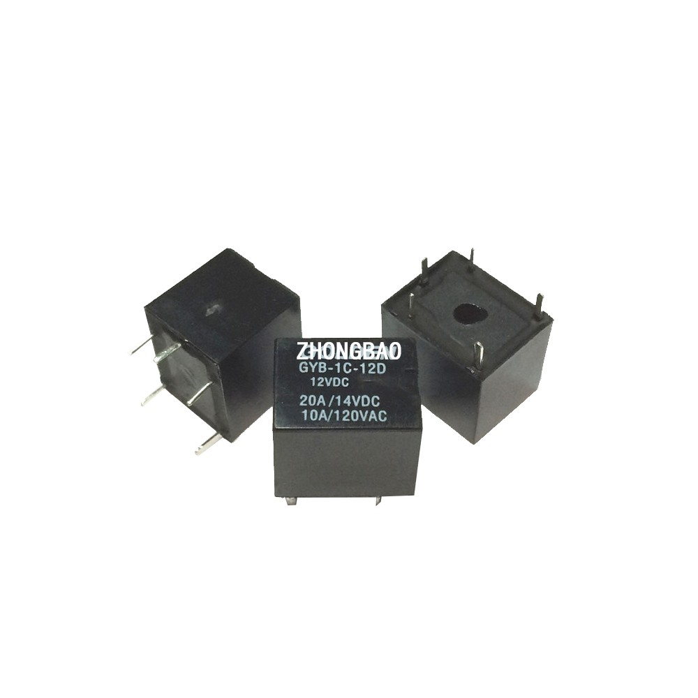100%Original New GYB-1C-12D GYB-1C-24D 5PINS 20A 12VDC 24VDC Automobile relay