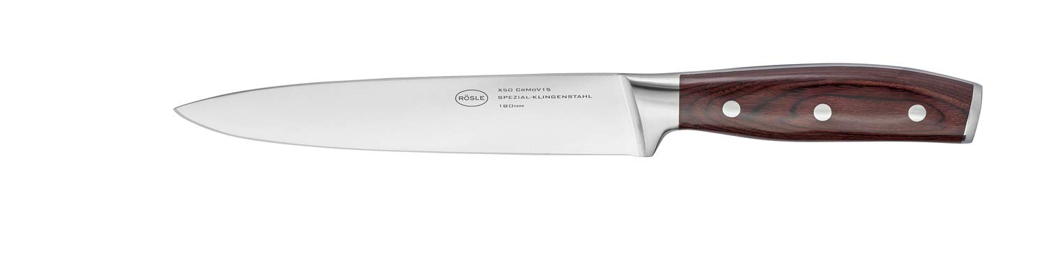 Rösle Rockwood Knife Collection Steel Brown 7 inch 1in Modern R Sle Kitchen