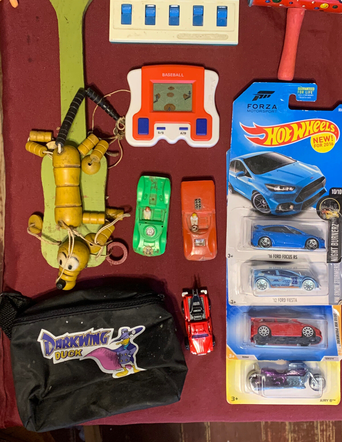 Vintage Junk Drawer Toy Lot Breyer Horse, Hot Wheels, Wind Up