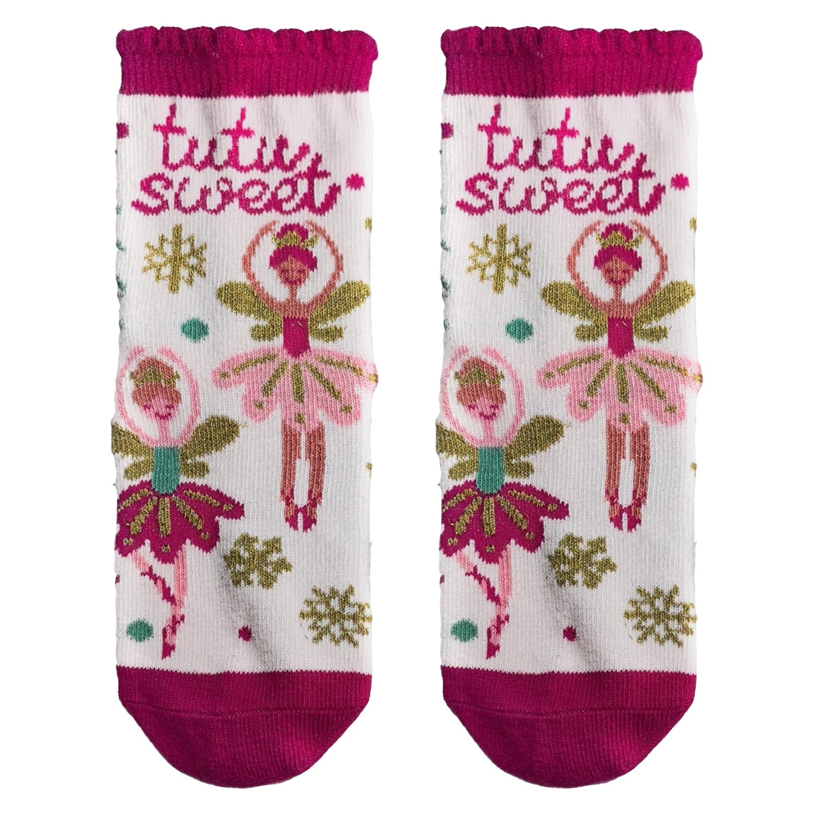Stephen Joseph, Unisex Kids Crew Toddler Holiday Socks Fairy, Large