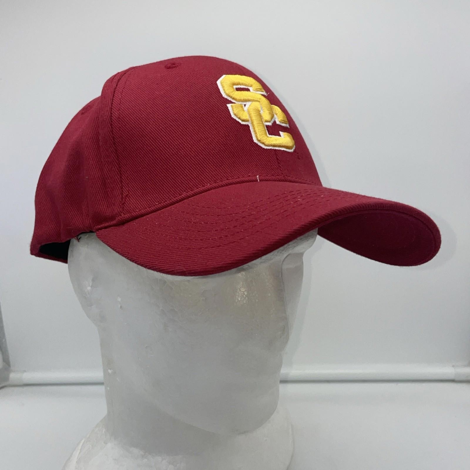 USC Trojans Team Trojan – Collegiate Licensed Product Fitted Hat Sz M Cap NWT