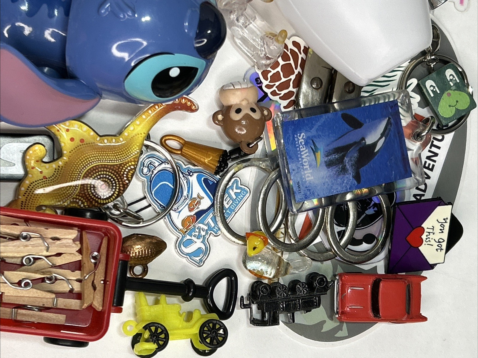 Junk Drawer Kids Toy Box Large Lot Over 4 lbs Hello Kitty Star Wars Ball Pin Fun