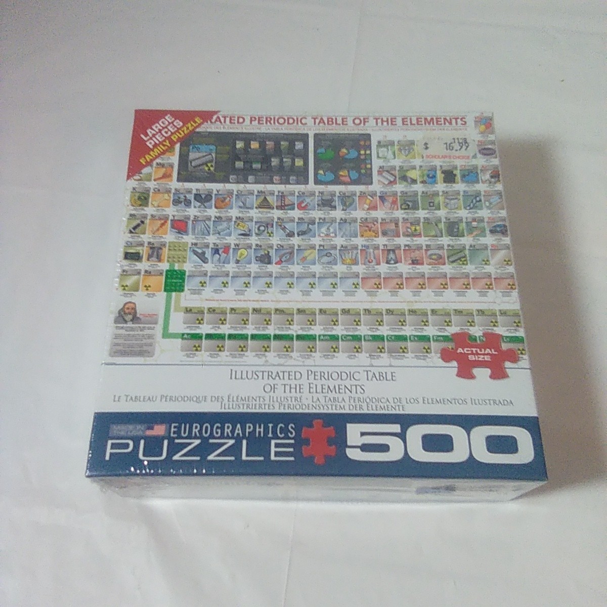 EuroGraphics (EURHR) Illustrated Periodic Table of The Elements 500Piece Puzzle