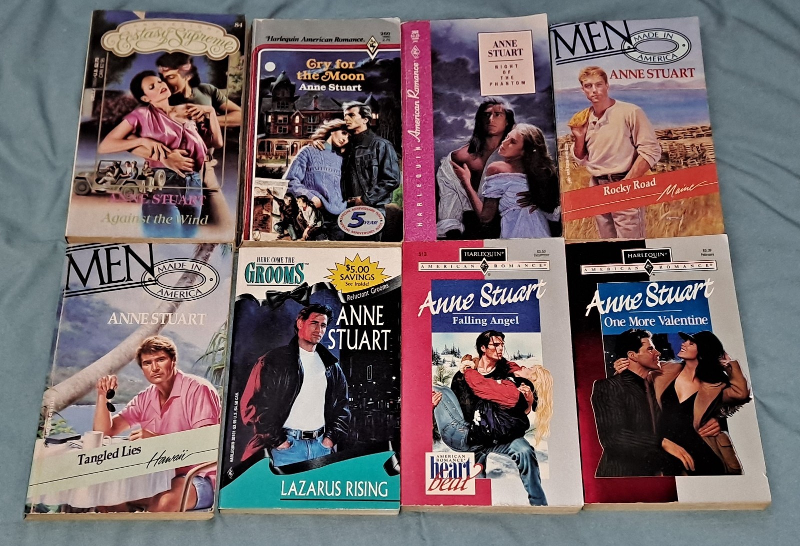 Lot of 8 Vintage ANNE STUART Novels ORIGINAL HARLEQUIN Romances