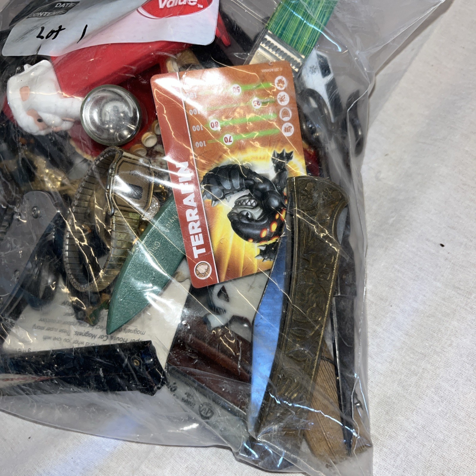 3 Pound Junk Drawer Lot Mixed Toys Knives Metal Plastic