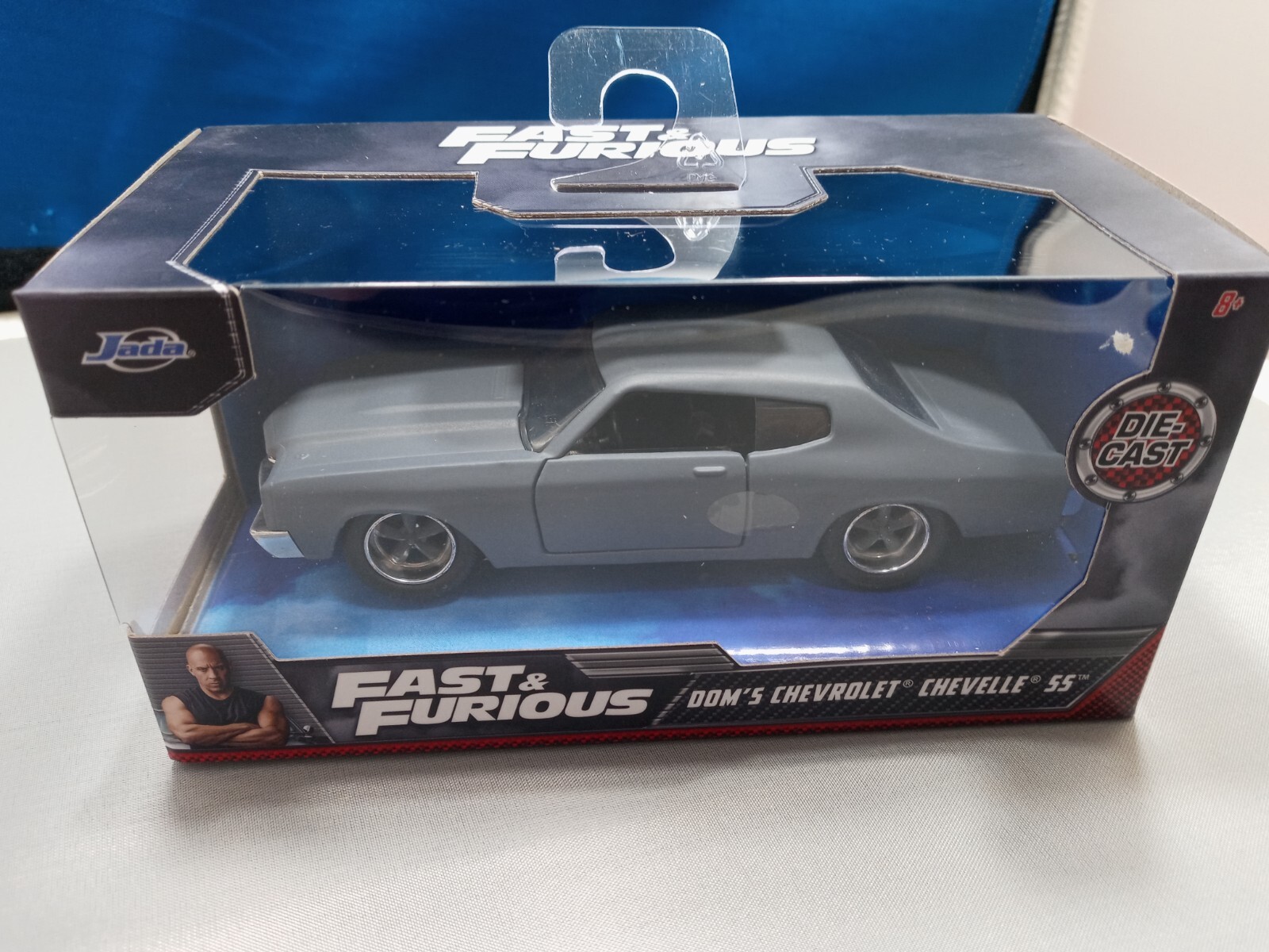 2022 Fast & Furious Dom’s Chevrolet Chevelle SS Matte Gray Diecast 1:32 Scale
