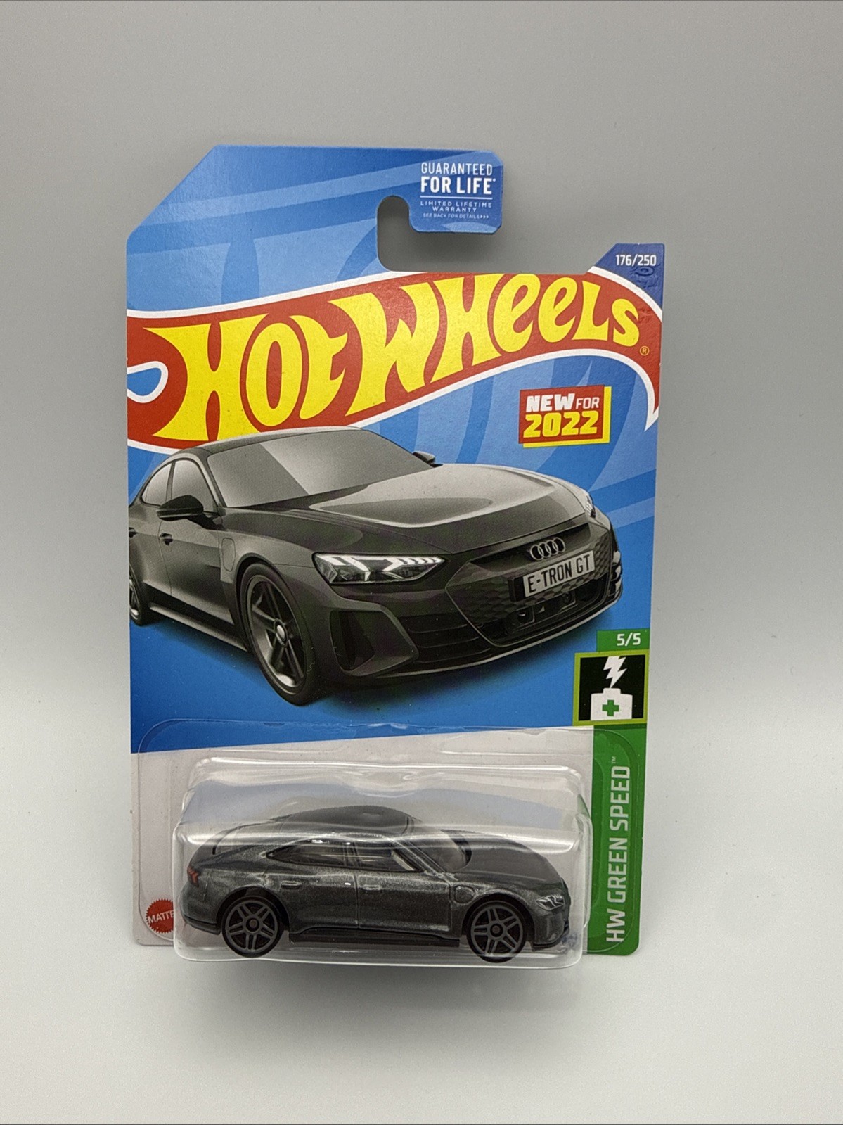 2022 Hot Wheels Audi RS E-Tron GT HW Green Speed #5/5 Gray Diecast 1:64 Scale