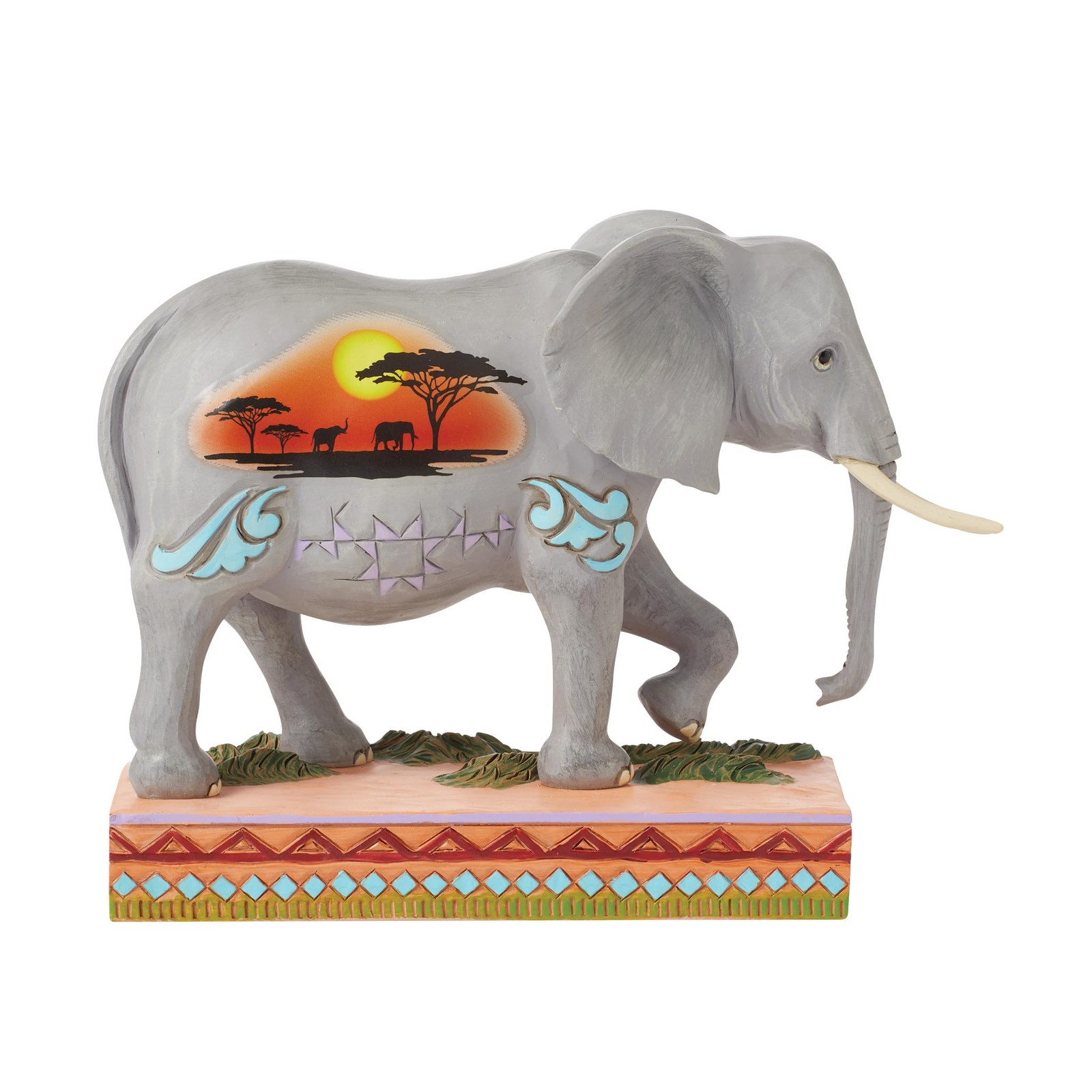 Enesco Jim Shore African Elephant, Figurine, 5.5in H