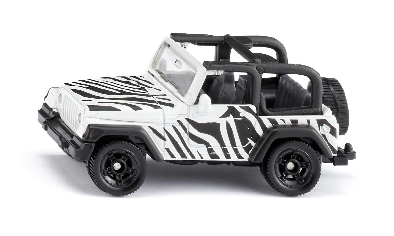 Siku 1:64 Jeep Wrangler Safari Model Black White
