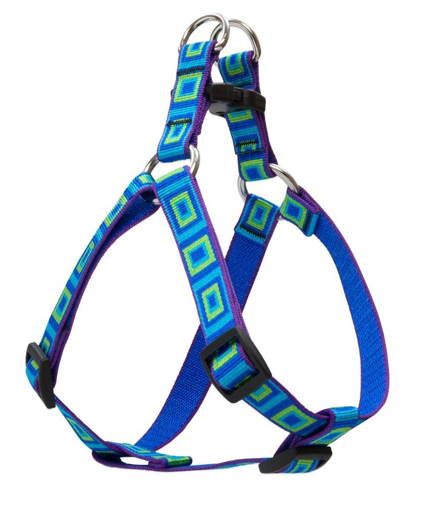 LupinePet Originals 3/4″ Sea Glass 20-30″ Step In Harness for Medium Dogs
