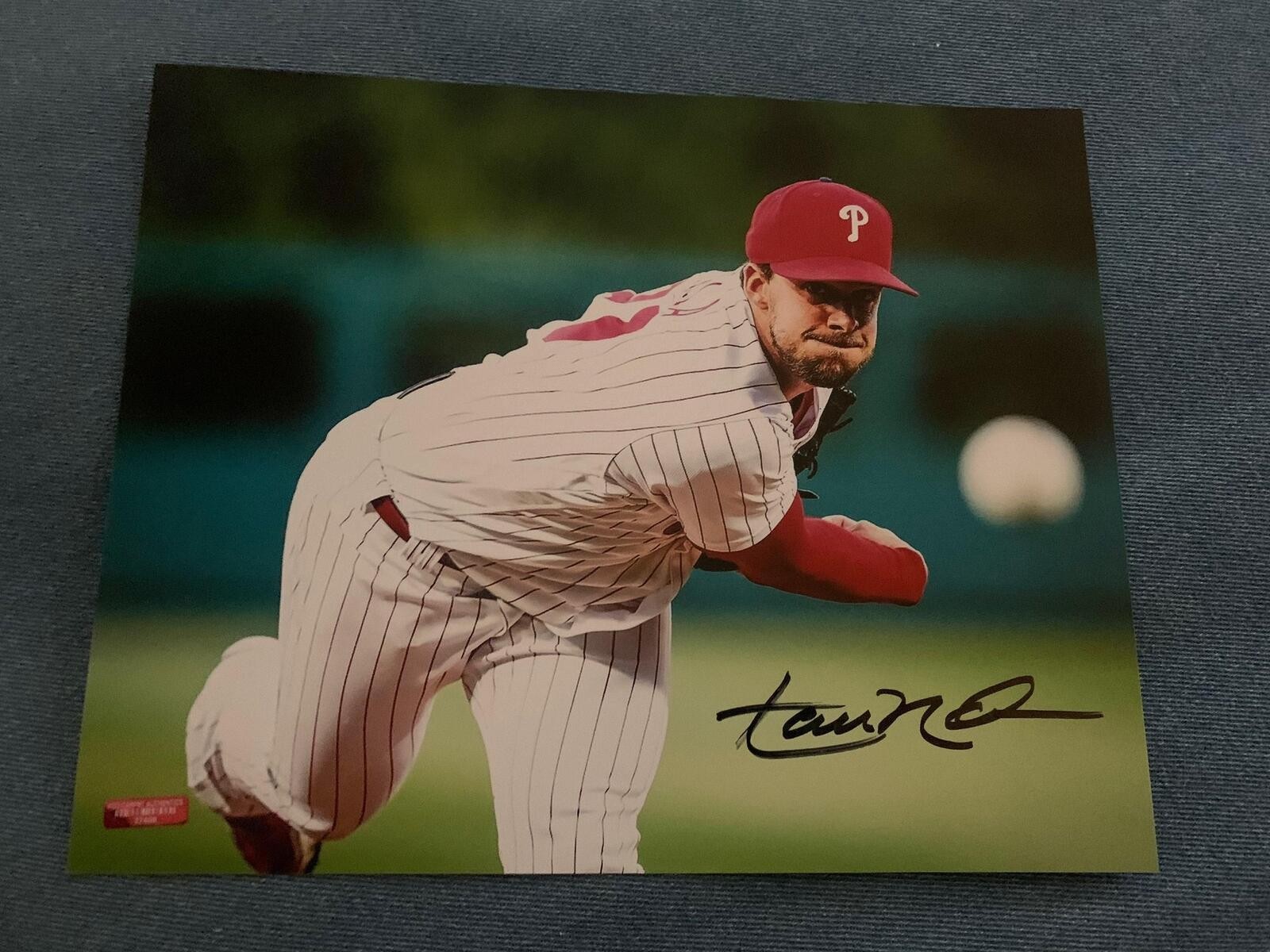 Aaron Nola Signed Autographed 8×10 Philadelphia Phillies Photo w/COA
