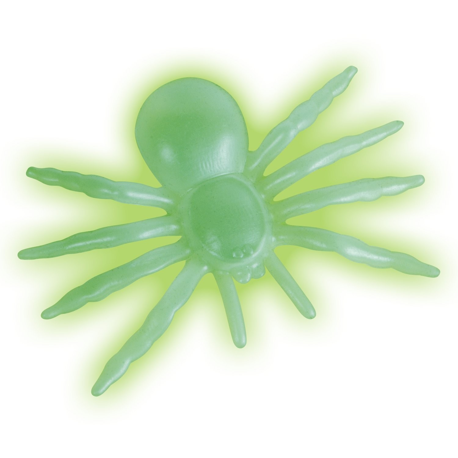 Loftus Glow-in-the-Dark Halloween Spider Decoration, Green Prop
